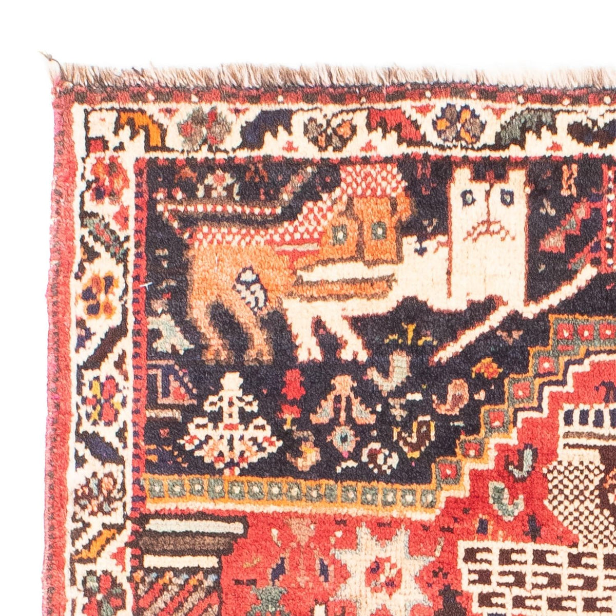 Alfombra persa - Nómada - 137 x 83 cm - rojo
