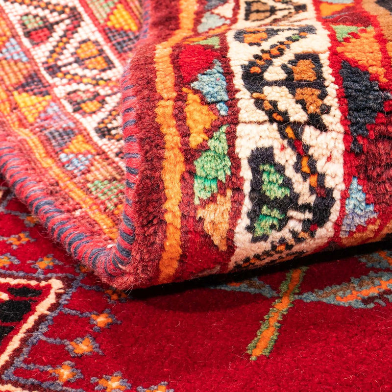 Alfombra persa - Nómada - 160 x 81 cm - rojo oscuro
