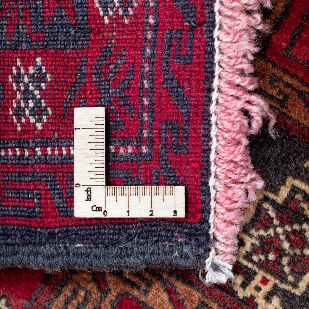 Alfombra Belutsch - 150 x 97 cm - rojo oscuro