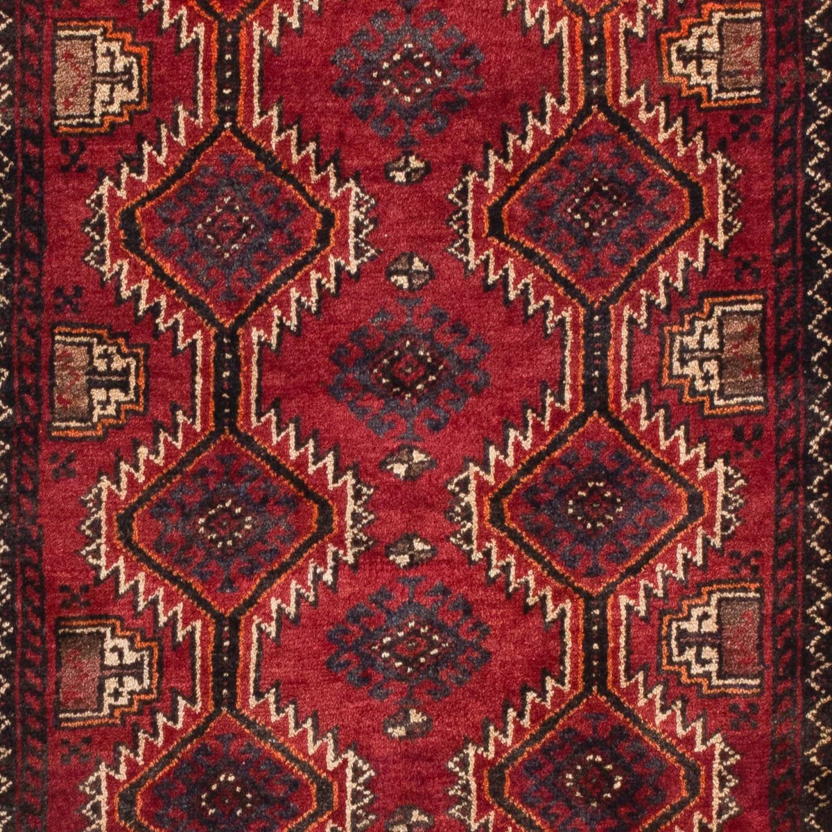 Alfombra de pasillo Alfombra Belutsch - 164 x 80 cm - rojo oscuro
