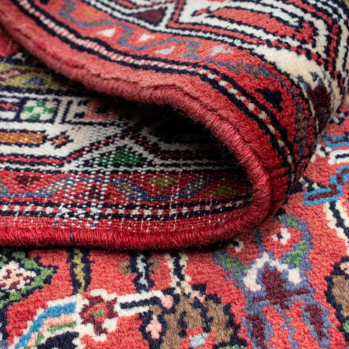 Alfombra persa - Nómada - 128 x 80 cm - rojo claro