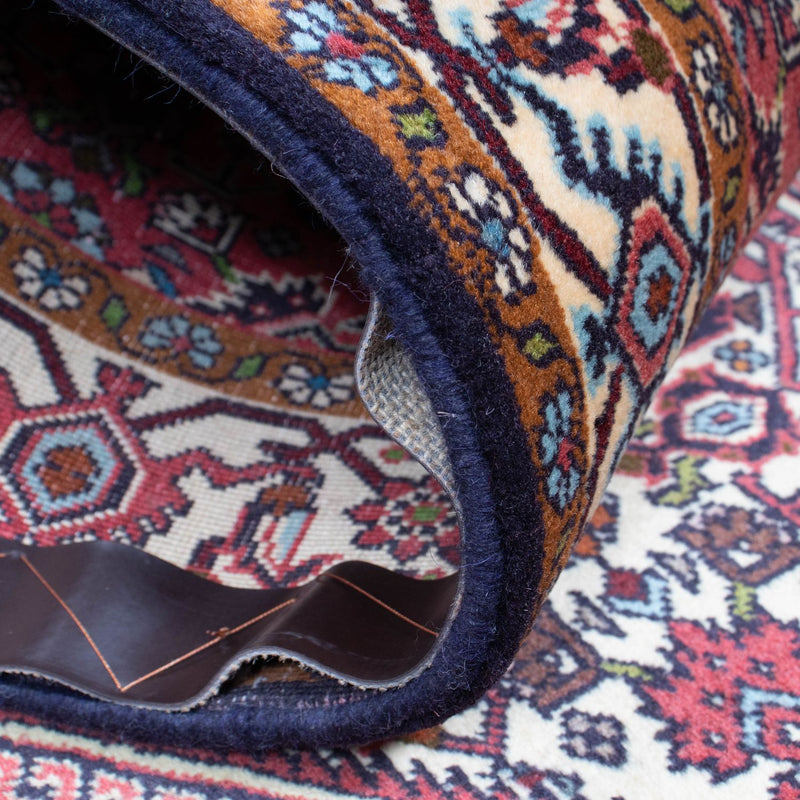 Alfombra de pasillo Alfombra persa - Bidjar - 308 x 81 cm - rojo claro