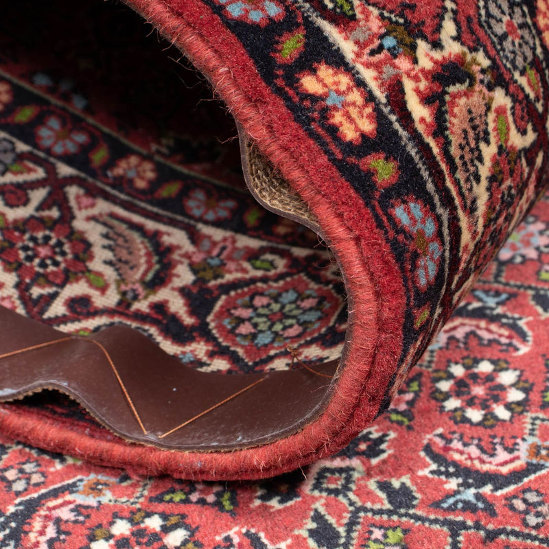 Alfombra de pasillo Alfombra persa - Bidjar - 290 x 85 cm - rojo oscuro