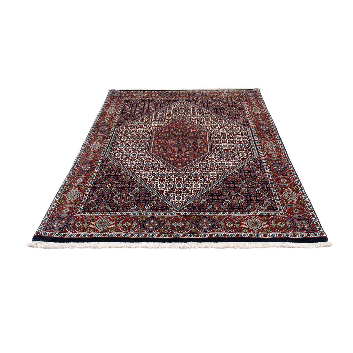 Alfombra persa - Bidjar - 199 x 135 cm - azul oscuro