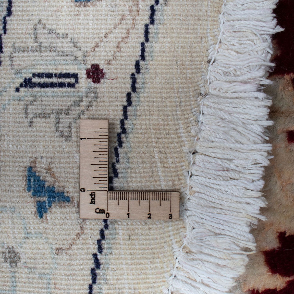 Alfombra persa - Nain redondo  - 280 x 280 cm - rojo oscuro