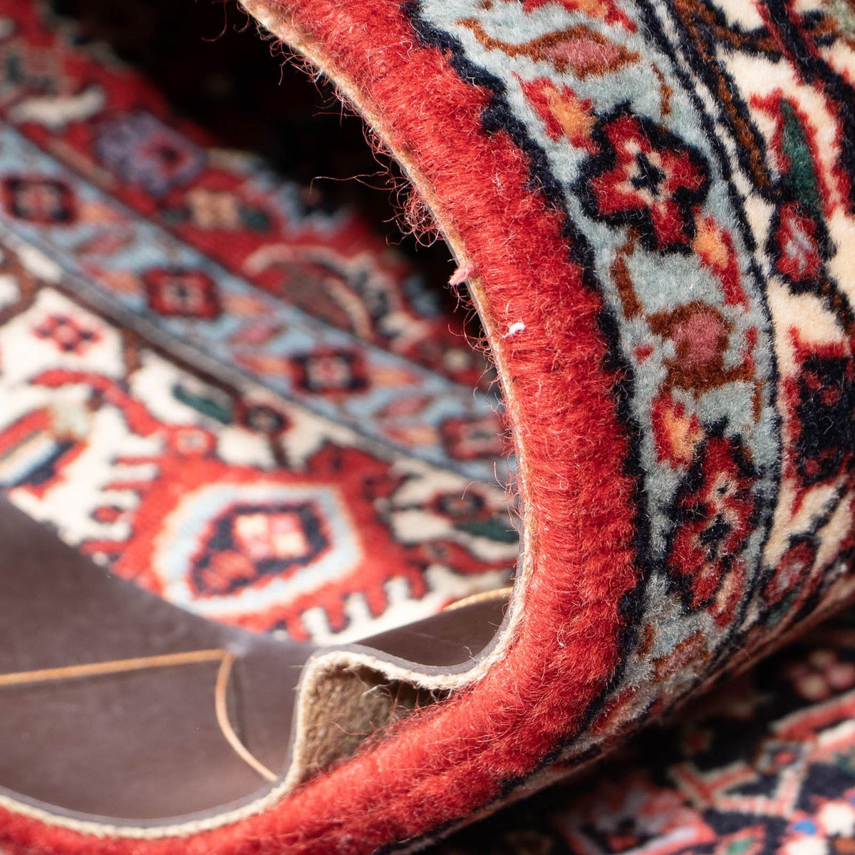 Alfombra de pasillo Alfombra persa - Bidjar - 212 x 73 cm - rojo