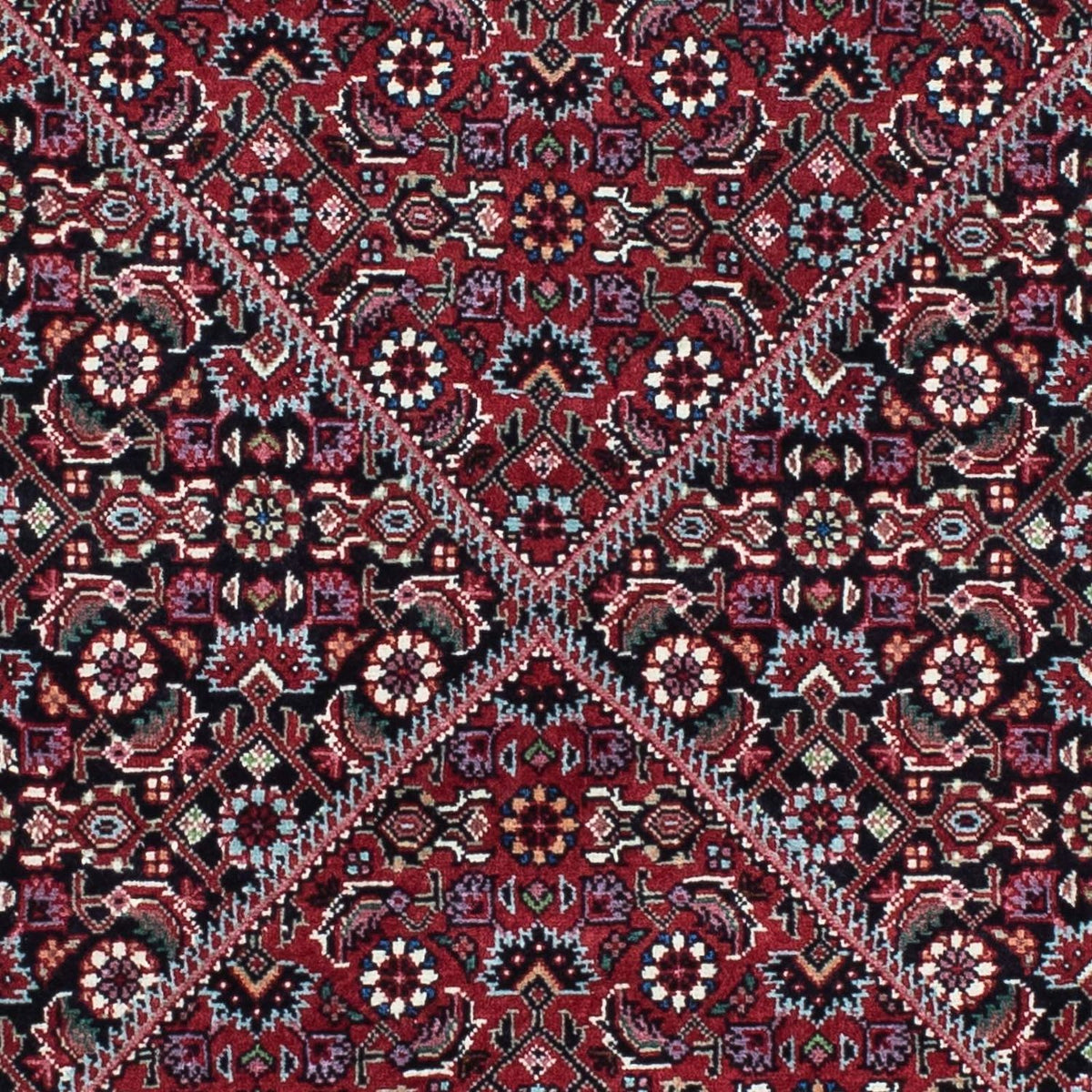 Alfombra de pasillo Alfombra persa - Bidjar - 208 x 75 cm - azul oscuro