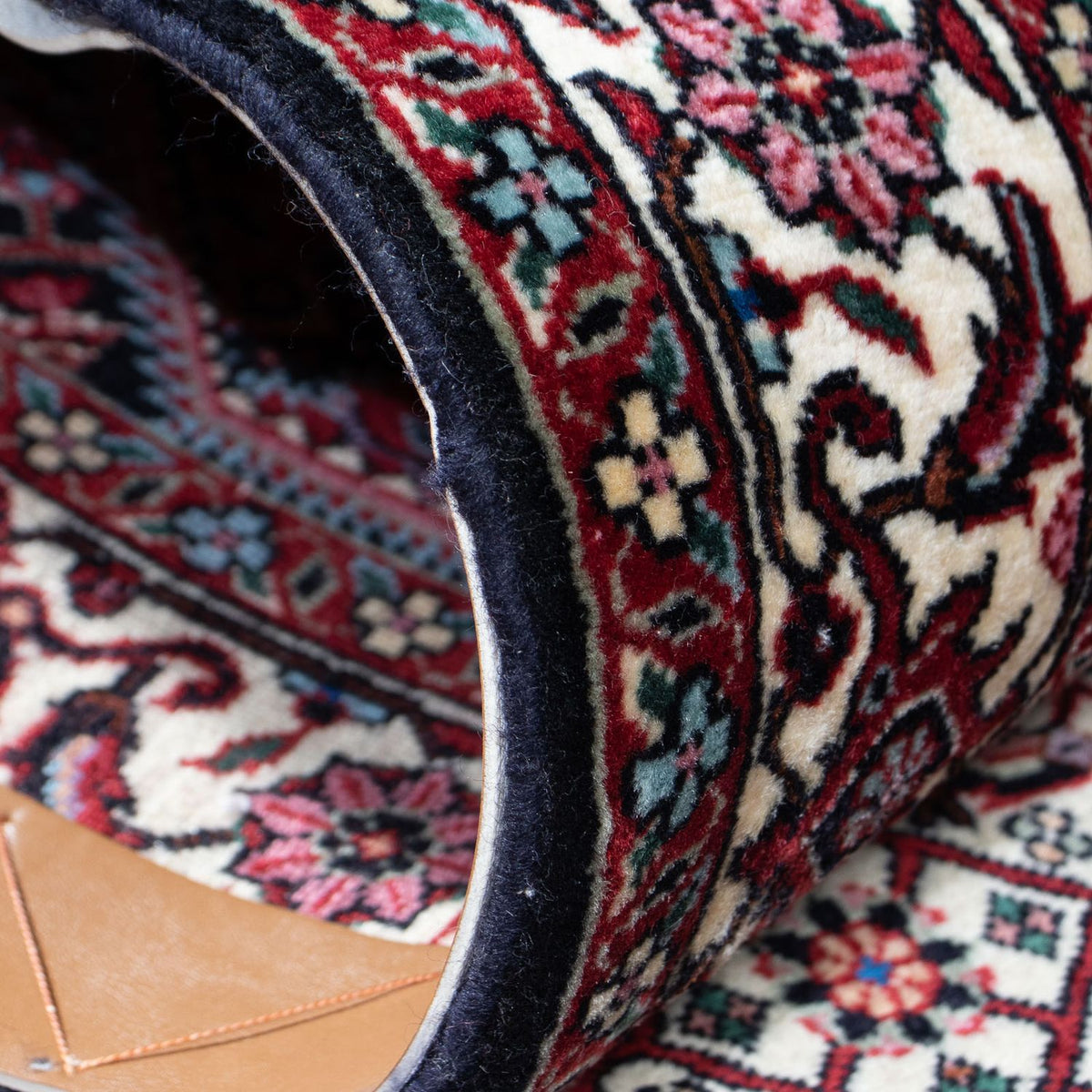 Alfombra de pasillo Alfombra persa - Bidjar - 208 x 75 cm - azul oscuro