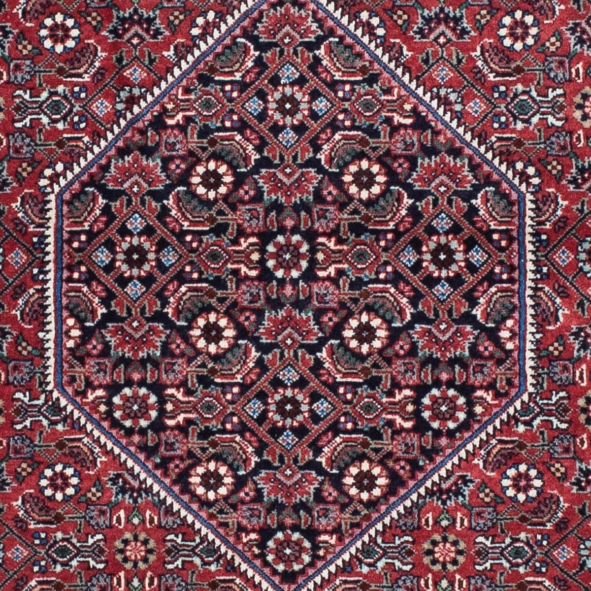 Alfombra de pasillo Alfombra persa - Bidjar - 196 x 72 cm - rojo