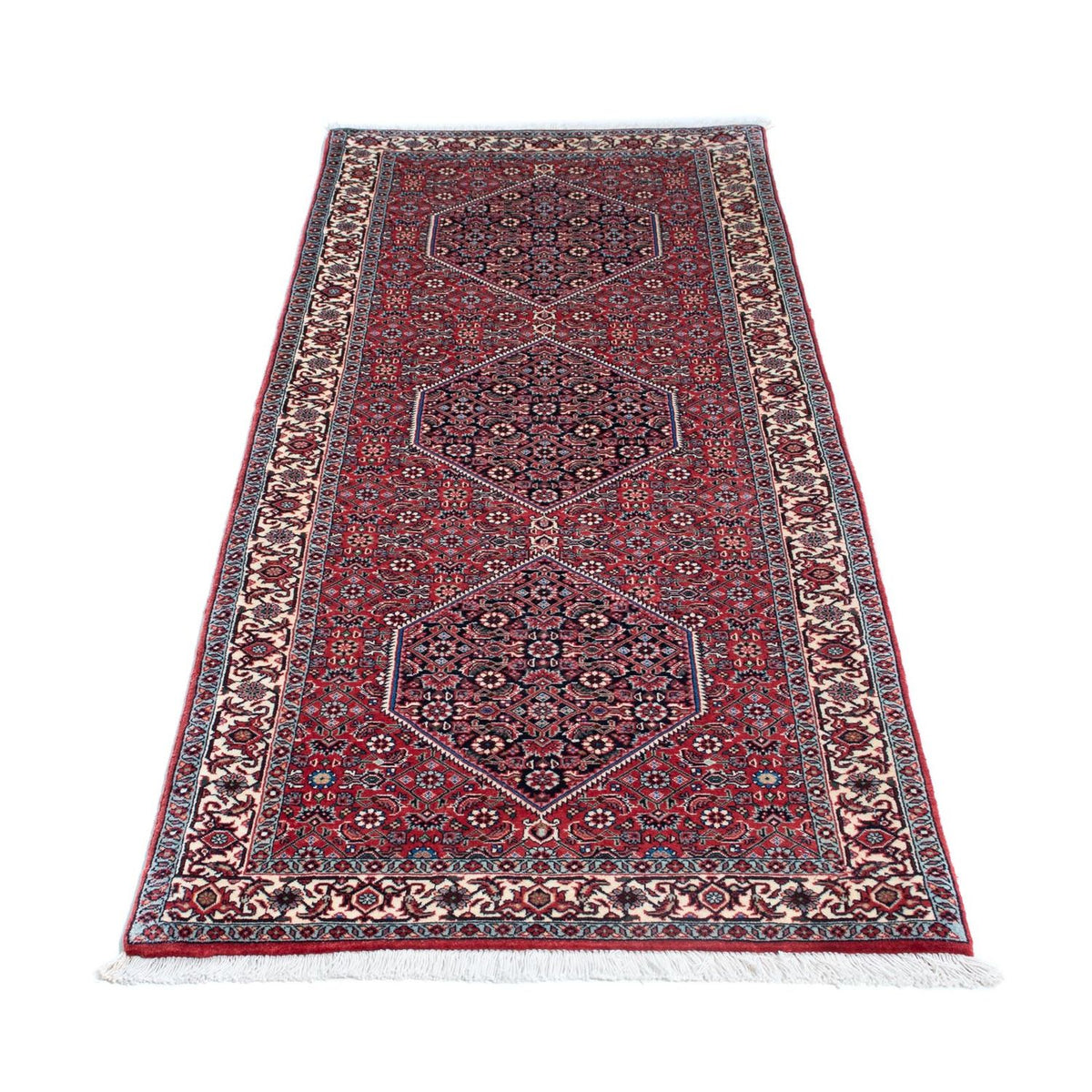 Alfombra de pasillo Alfombra persa - Bidjar - 196 x 72 cm - rojo