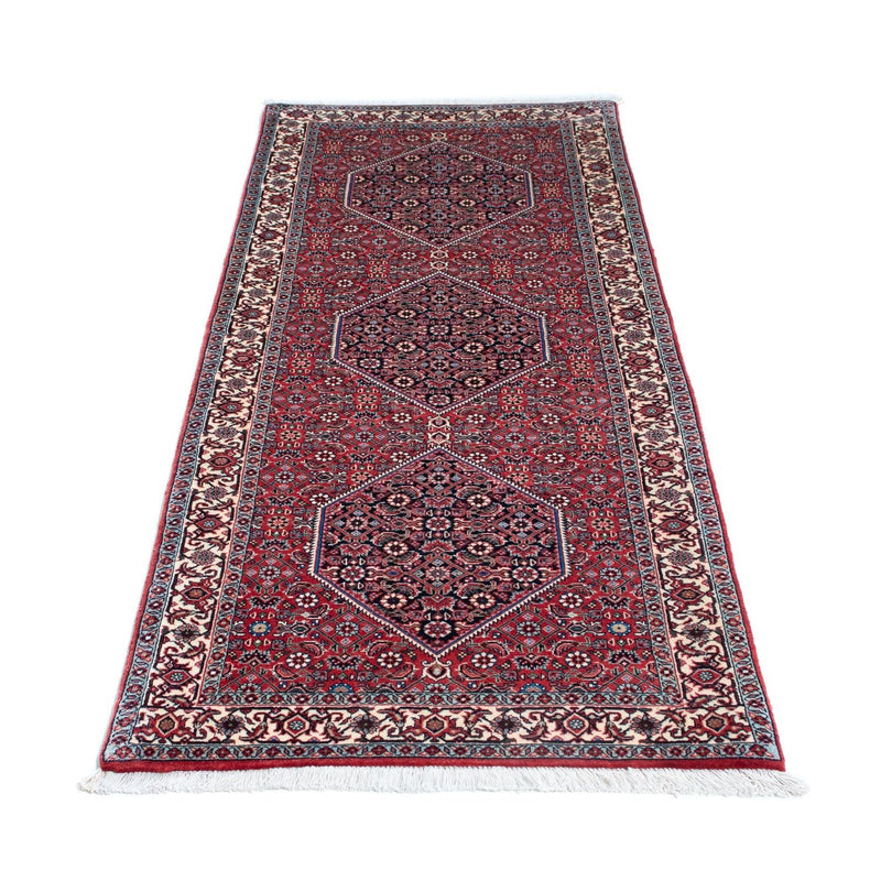 Alfombra de pasillo Alfombra persa - Bidjar - 196 x 72 cm - rojo