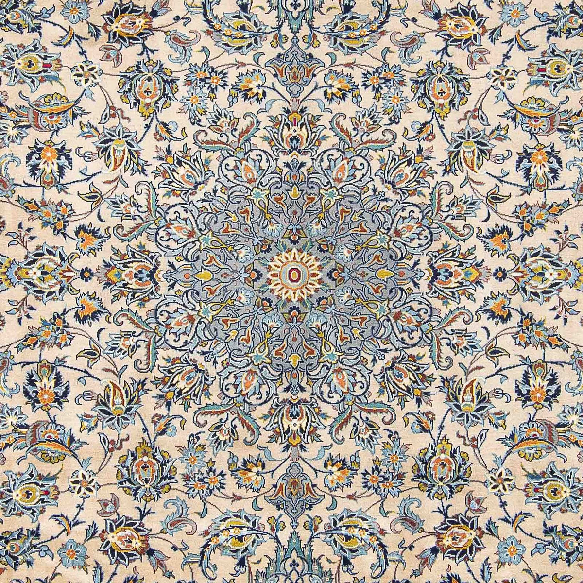 Alfombra persa - Keshan - 398 x 303 cm - beige