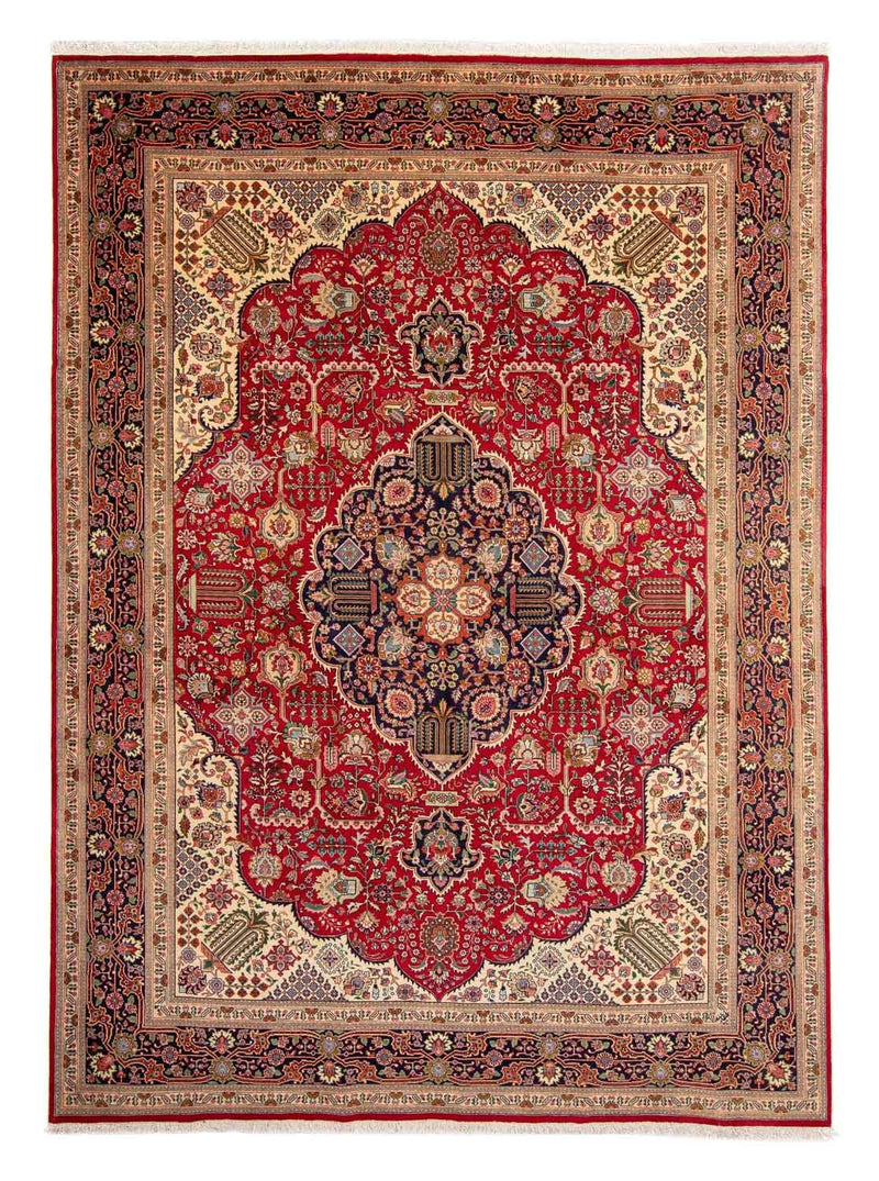 Alfombra Persa - Tabriz - Real - 337 x 243 cm - rojo