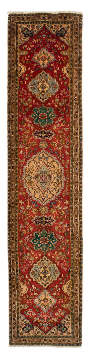 Alfombra de pasillo Alfombra Persa - Tabriz - Real - 365 x 78 cm - rojo