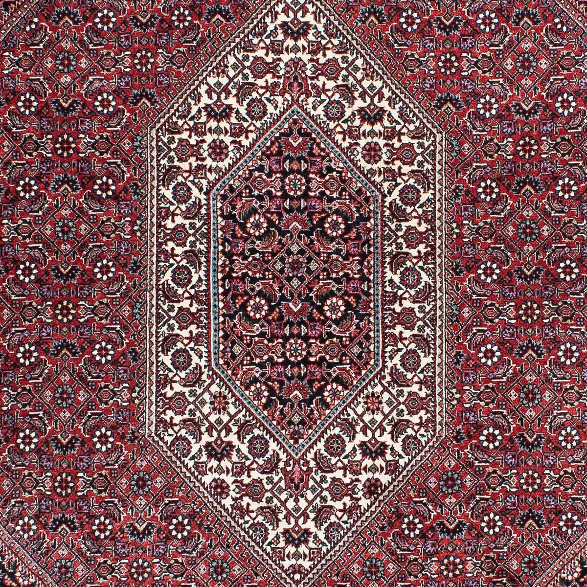Alfombra persa - Bidjar - 202 x 132 cm - rojo claro