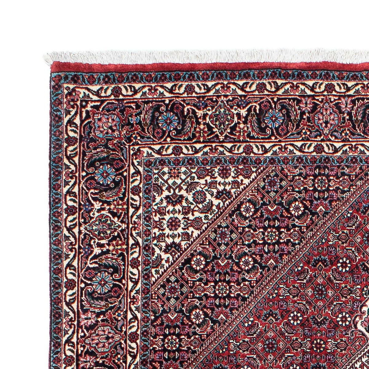 Alfombra persa - Bidjar - 202 x 132 cm - rojo claro