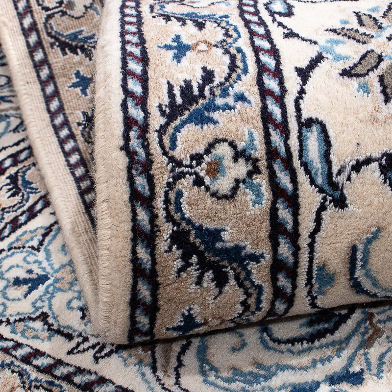Alfombra persa - Nain cuadrado  - 198 x 196 cm - azul oscuro