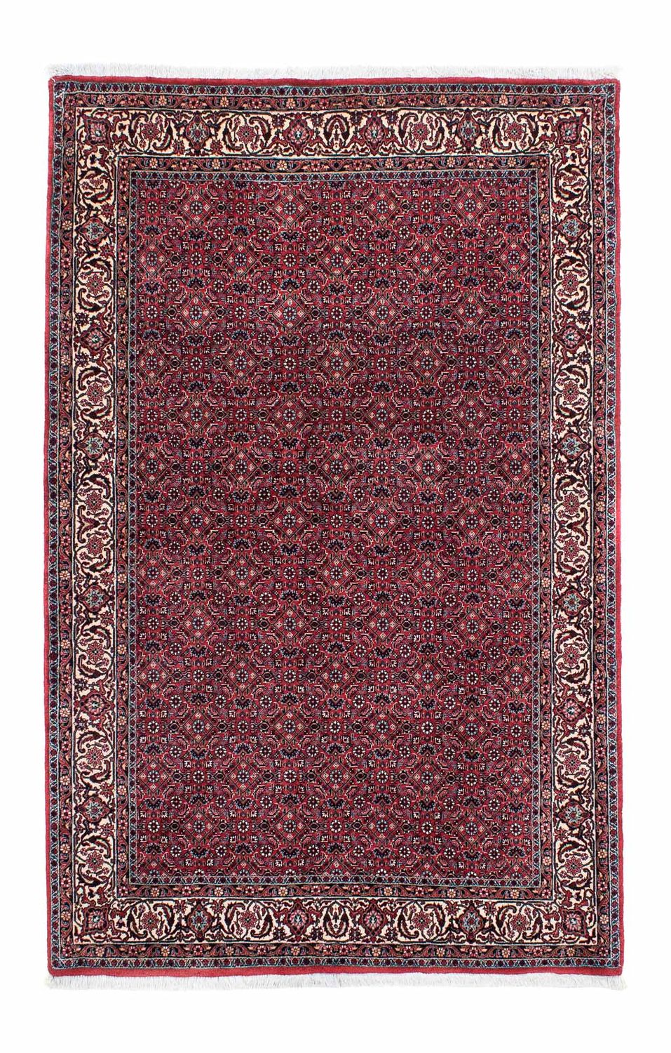 Alfombra persa - Bidjar - 207 x 132 cm - rojo claro