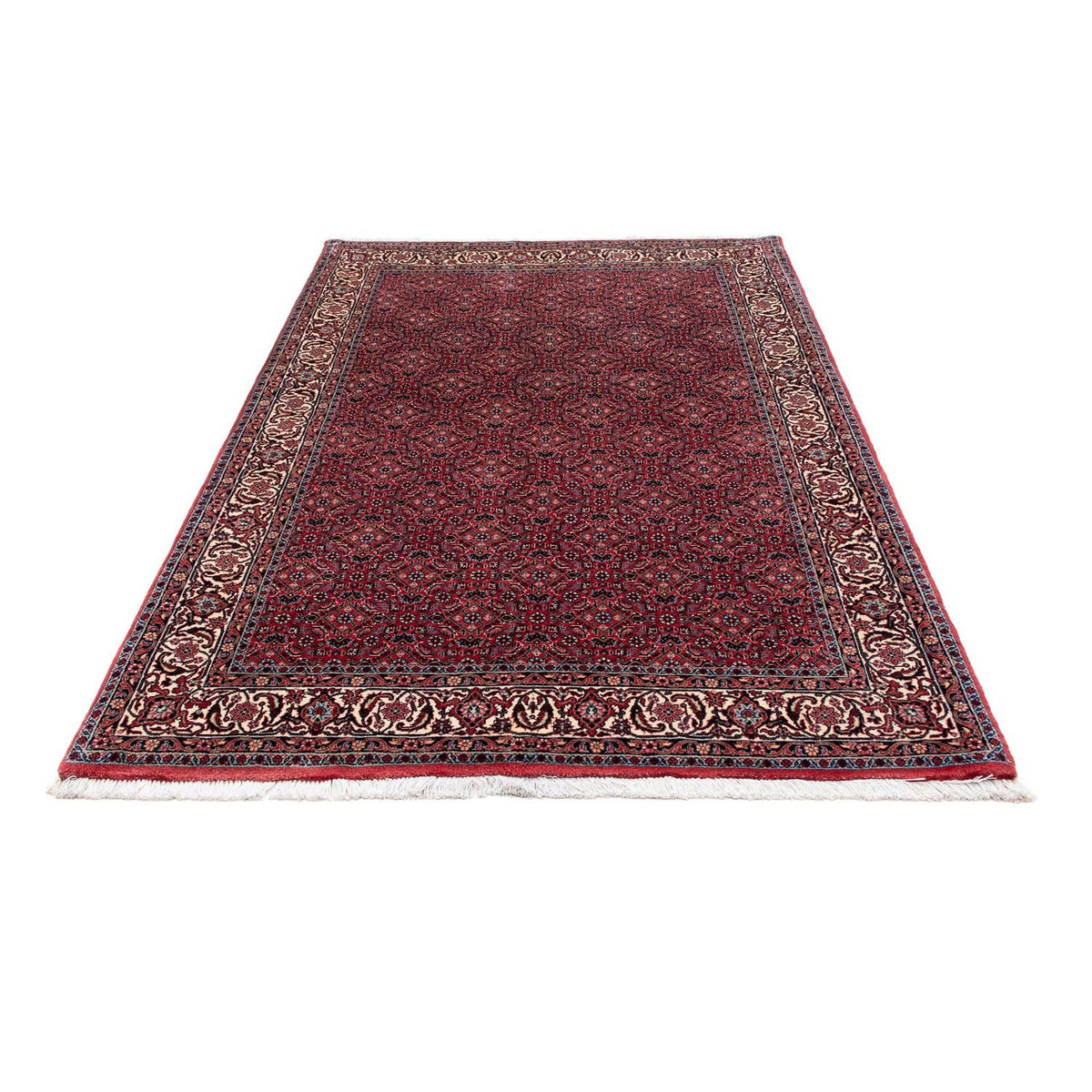 Alfombra persa - Bidjar - 207 x 132 cm - rojo claro
