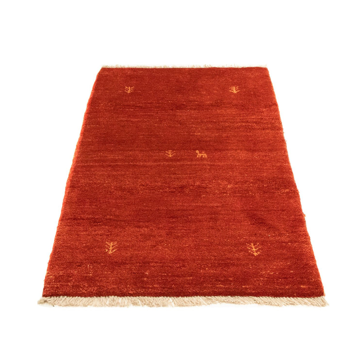 Alfombra Gabbeh - Persa - 135 x 74 cm - rojo
