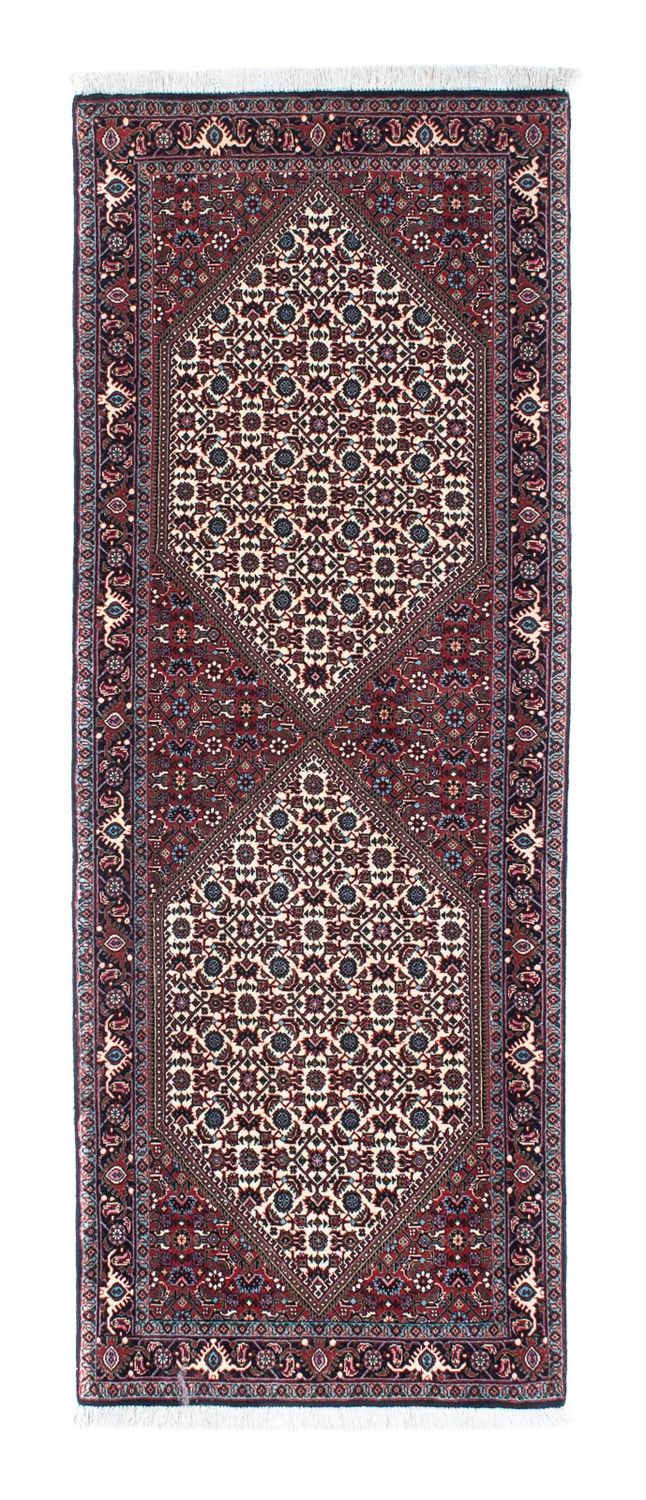 Alfombra de pasillo Alfombra persa - Bidjar - 198 x 73 cm - beige