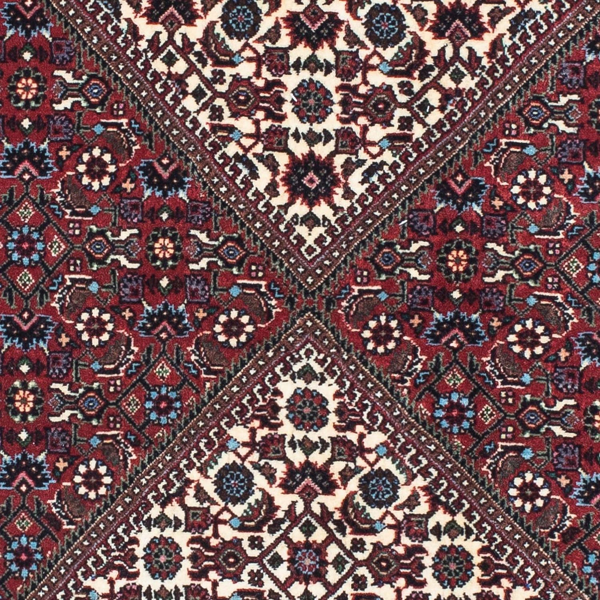 Alfombra de pasillo Alfombra persa - Bidjar - 198 x 73 cm - beige