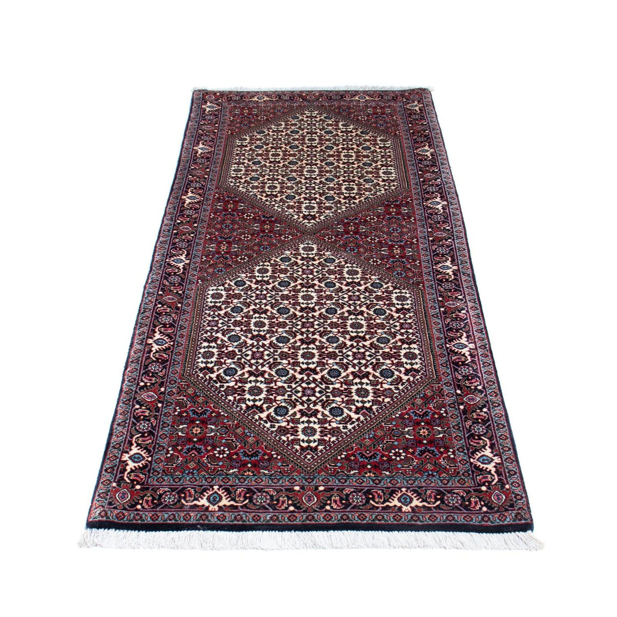 Alfombra de pasillo Alfombra persa - Bidjar - 198 x 73 cm - beige