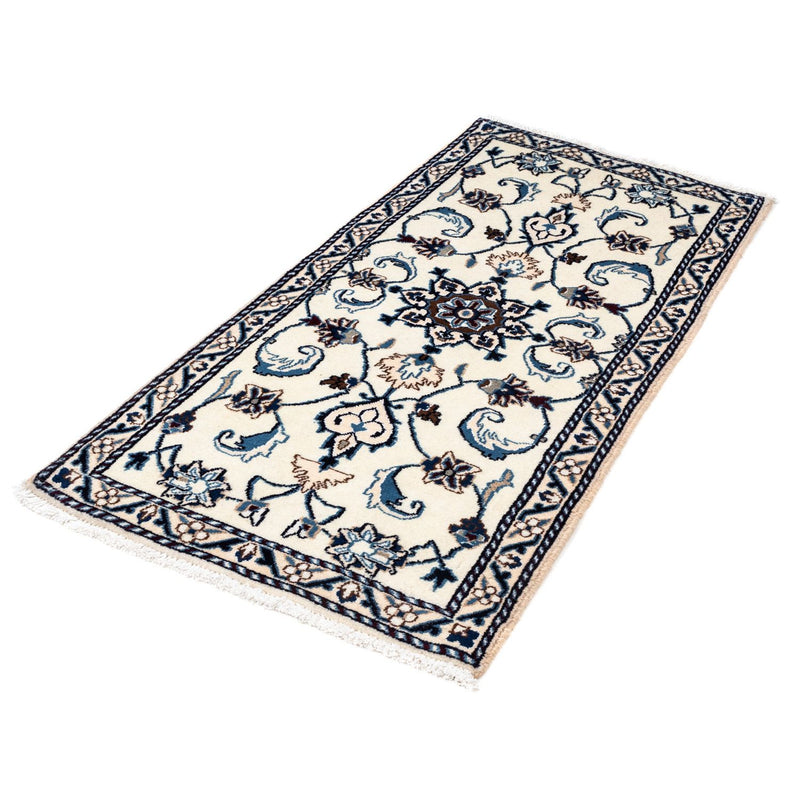 Alfombra persa - Nain - 139 x 68 cm - beige