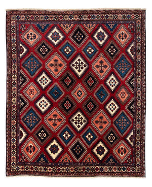 Alfombra persa - Nómada - 290 x 252 cm - rojo oscuro
