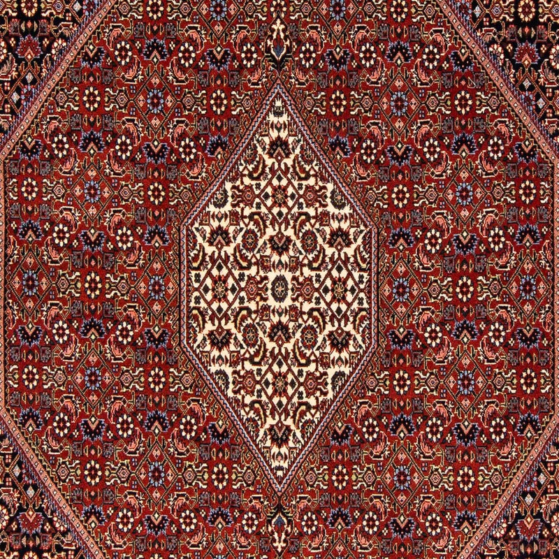 Alfombra persa - Bidjar - 241 x 170 cm - rojo oscuro