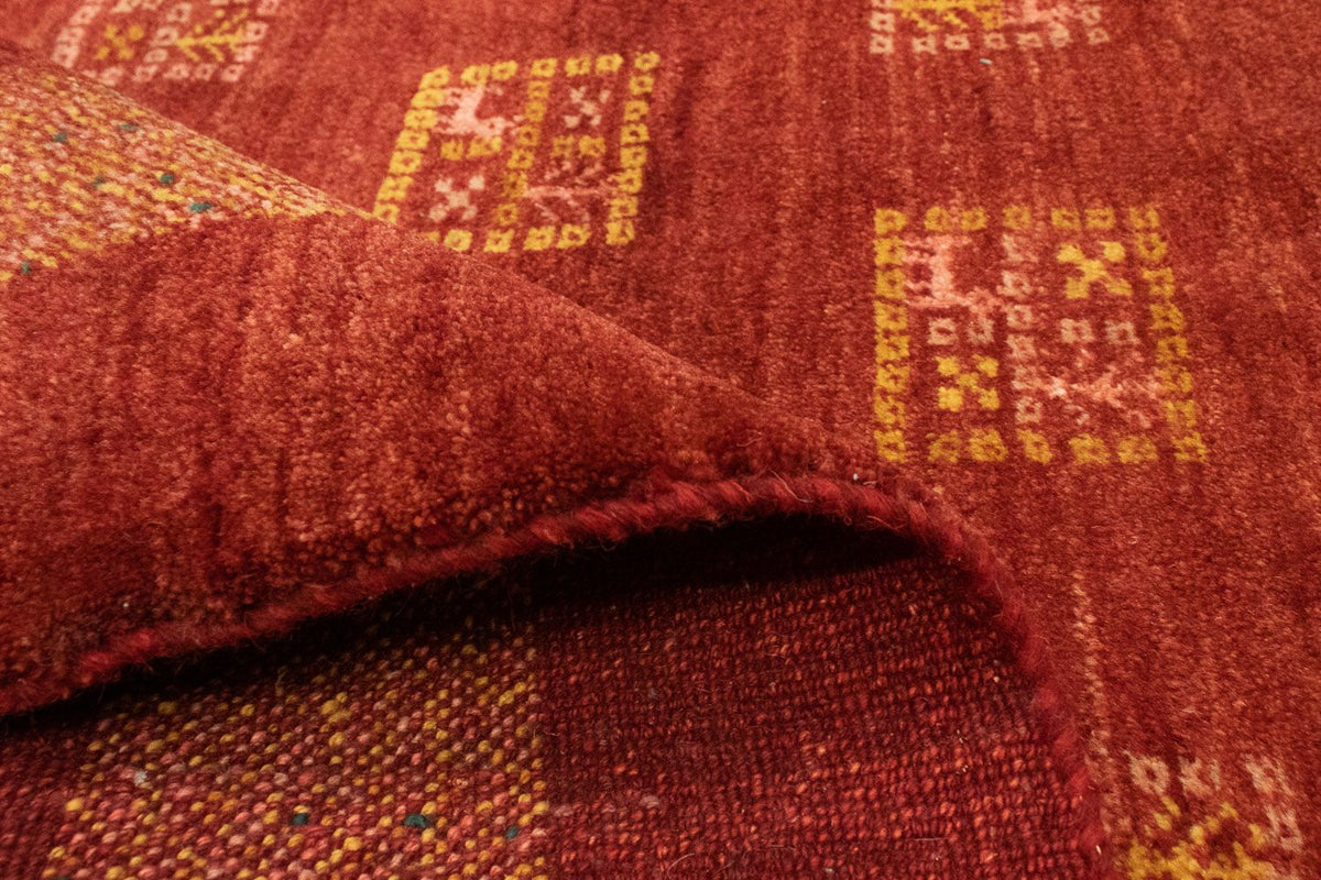 Alfombra Gabbeh - Persa - 187 x 149 cm - rojo
