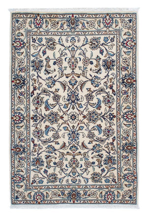 Alfombra persa - Keshan - 146 x 100 cm - beige