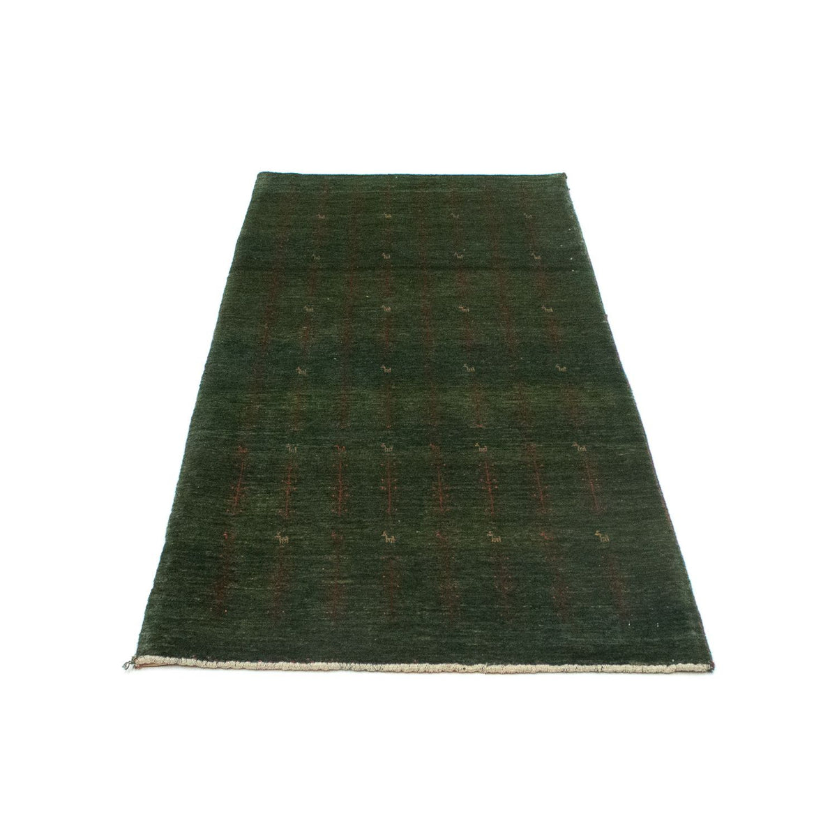 Alfombra de pasillo Alfombra Gabbeh - Loribaft Persa - 209 x 87 cm - verde
