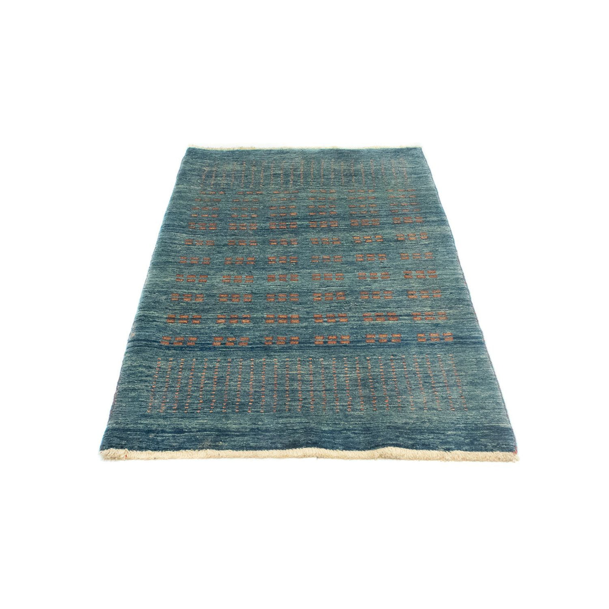 Alfombra de pasillo Alfombra Gabbeh - Loribaft Persa - 188 x 86 cm - azul