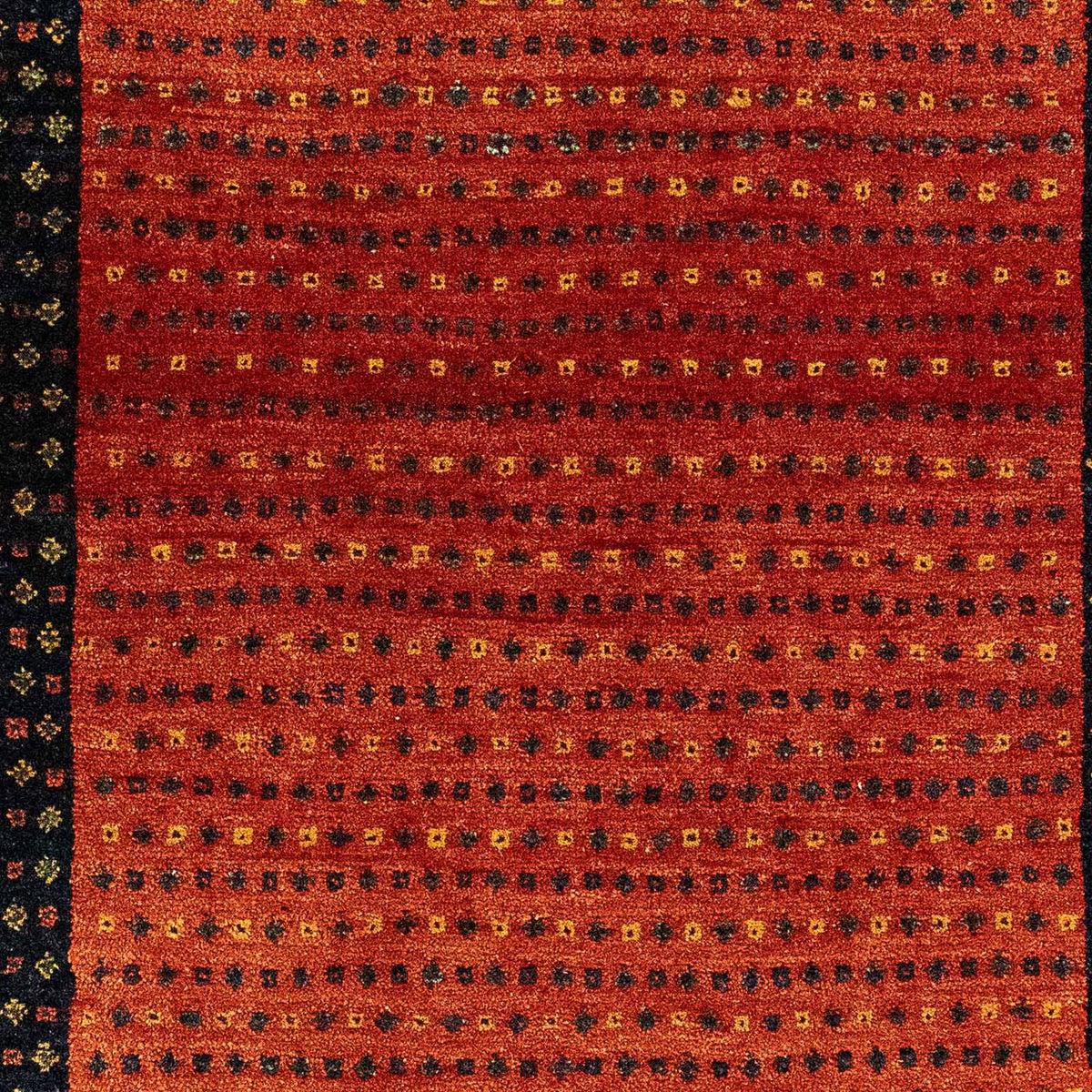 Alfombra Gabbeh - Loribaft Persa - 136 x 82 cm - rojo oscuro
