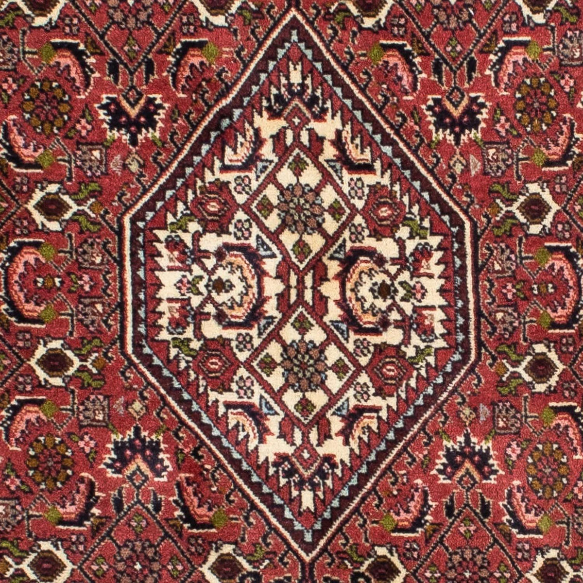 Alfombra persa - Bidjar - 203 x 139 cm - rojo