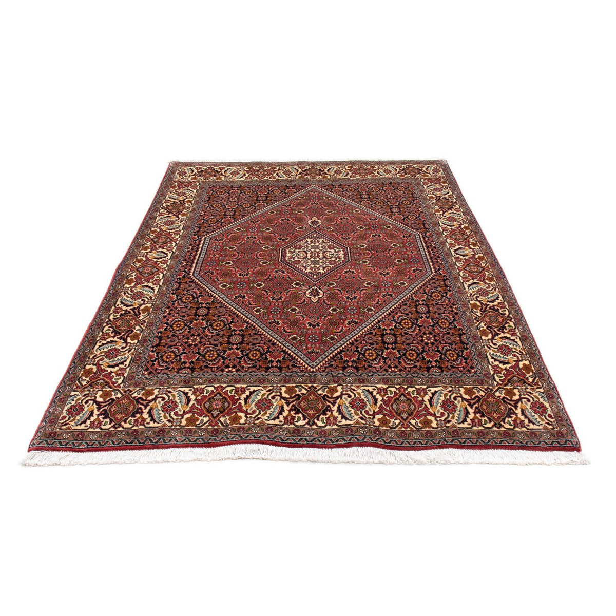 Alfombra persa - Bidjar - 203 x 139 cm - rojo