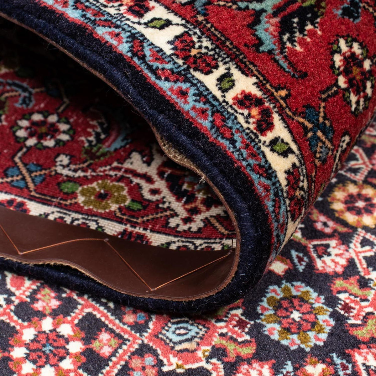 Alfombra persa - Bidjar - 200 x 141 cm - rojo