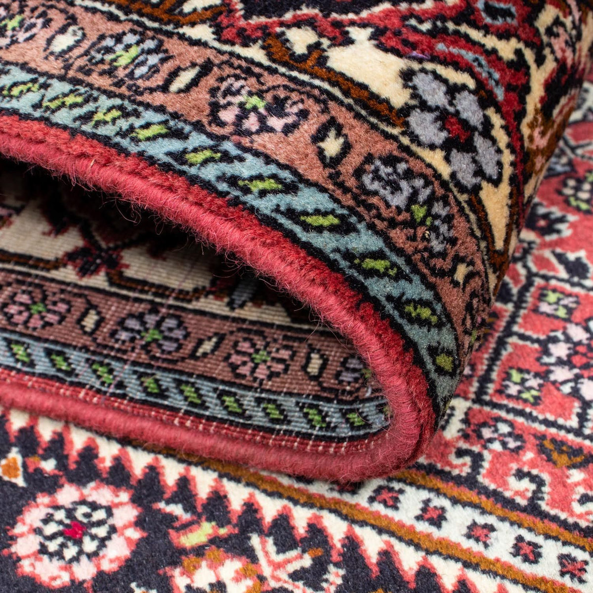 Alfombra persa - Bidjar - 222 x 138 cm - rojo