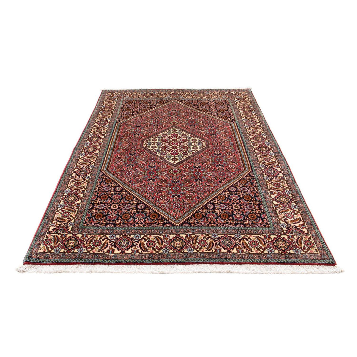 Alfombra persa - Bidjar - 222 x 138 cm - rojo