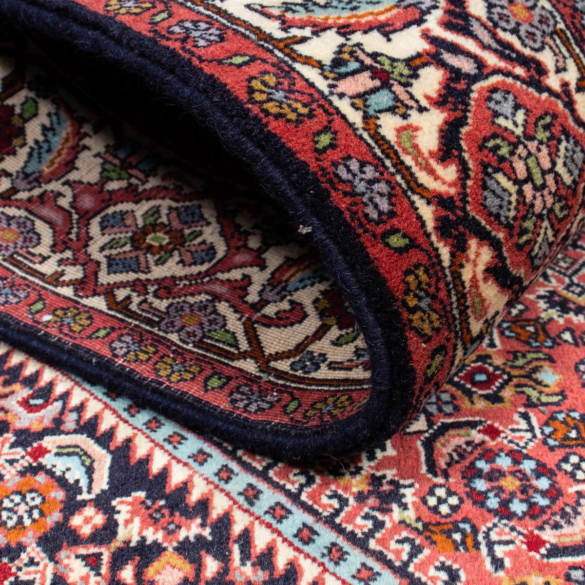 Alfombra persa - Bidjar - 220 x 135 cm - rojo