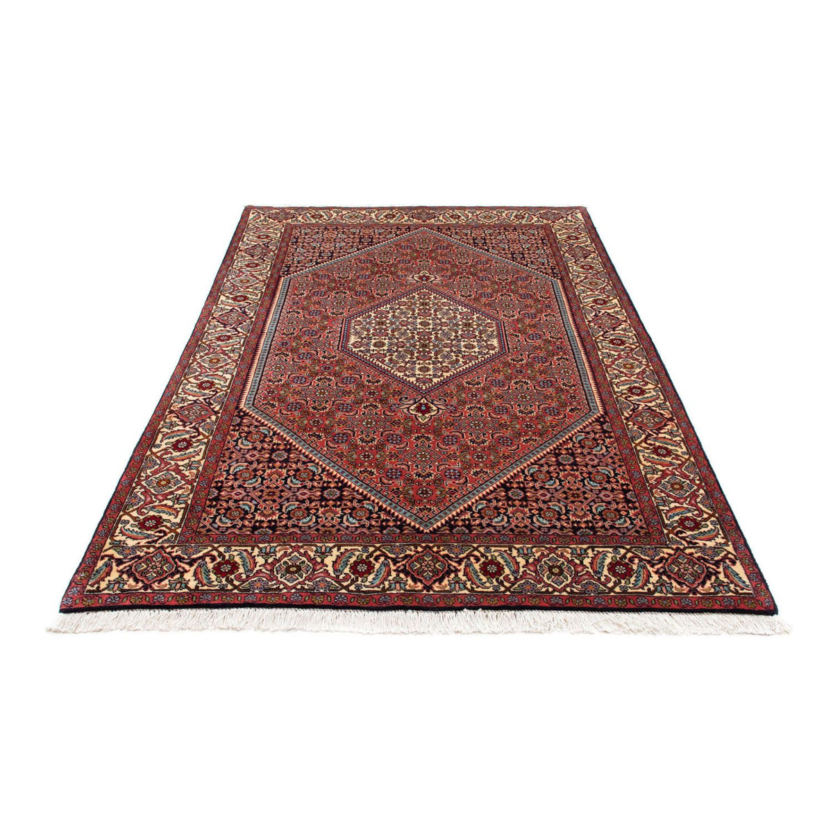 Alfombra persa - Bidjar - 220 x 135 cm - rojo