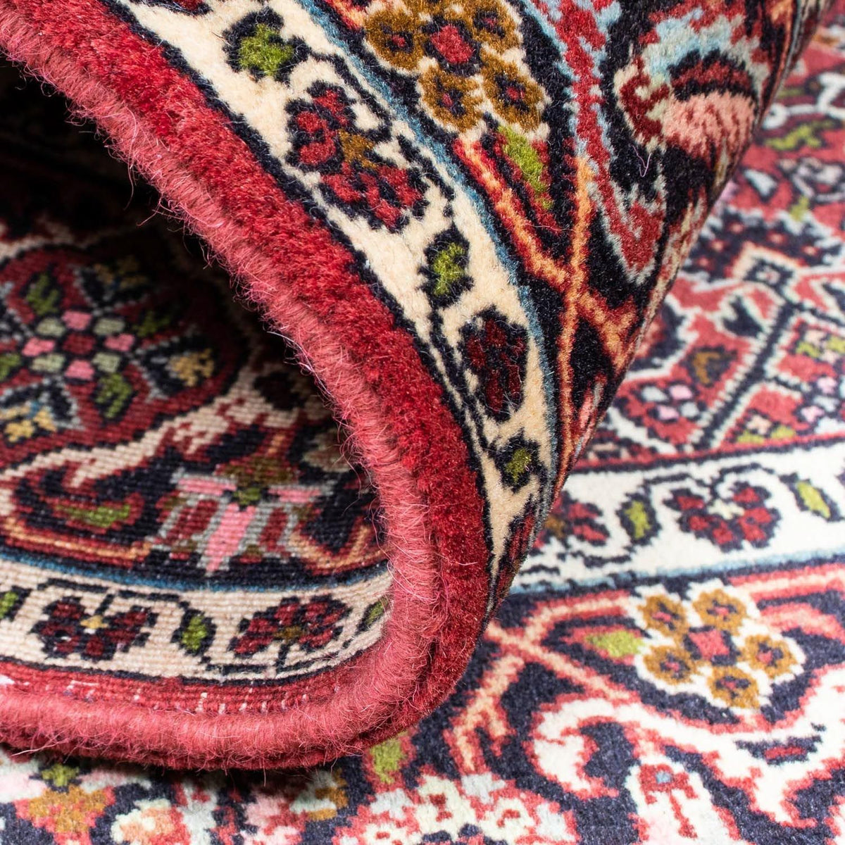 Alfombra persa - Bidjar - 205 x 141 cm - rojo