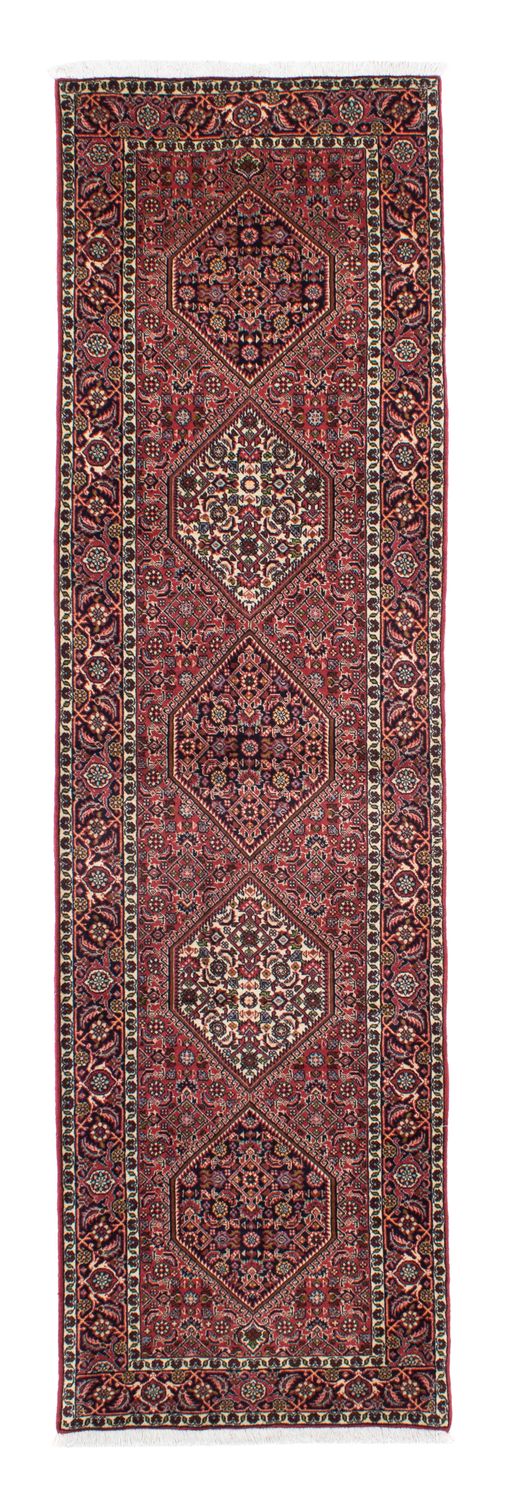 Alfombra de pasillo Alfombra persa - Bidjar - 295 x 82 cm - rojo claro