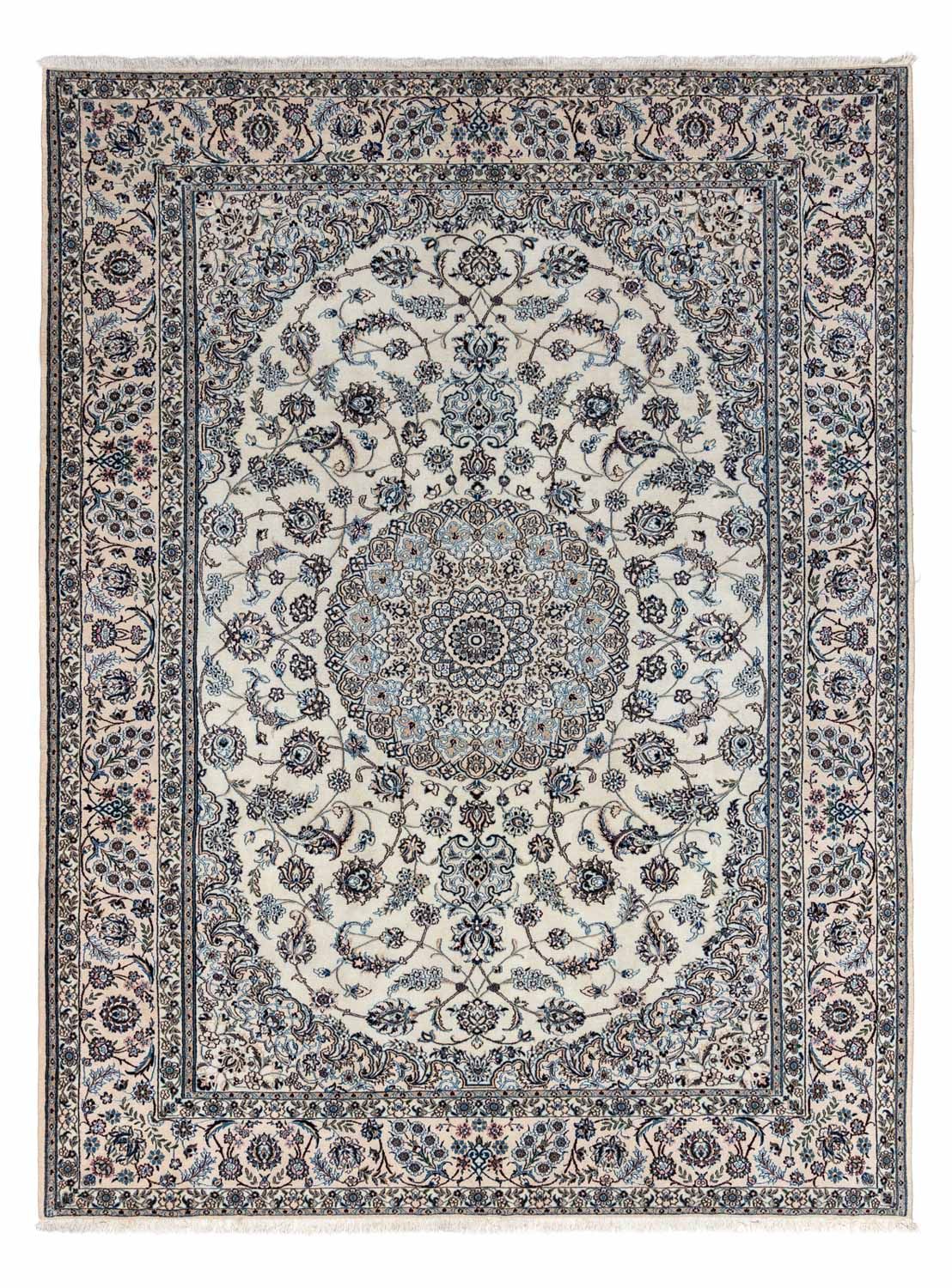 Alfombra Persa - Nain - Real - 348 x 250 cm - plata