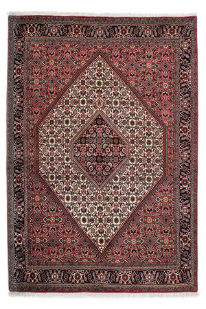 Alfombra persa - Bidjar - 218 x 148 cm - rojo