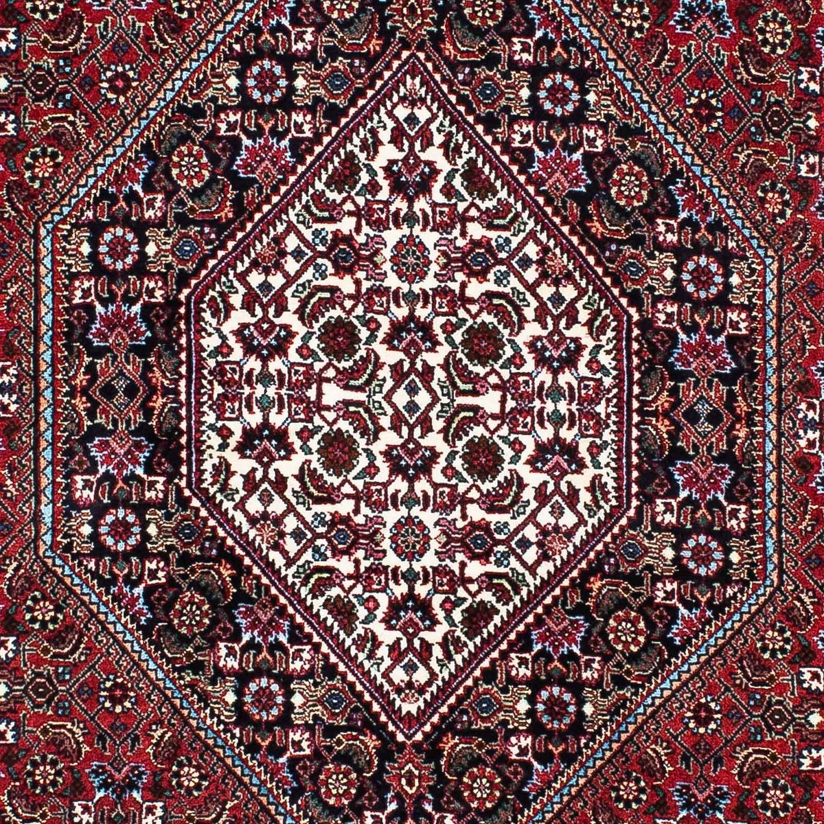 Alfombra de pasillo Alfombra persa - Bidjar - 202 x 98 cm - azul oscuro