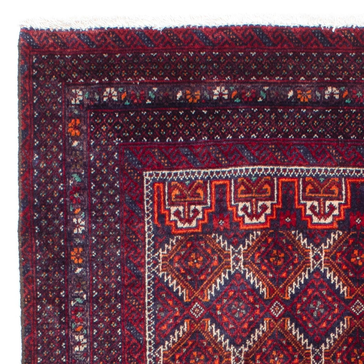 Alfombra Belutsch - 165 x 95 cm - rojo oscuro