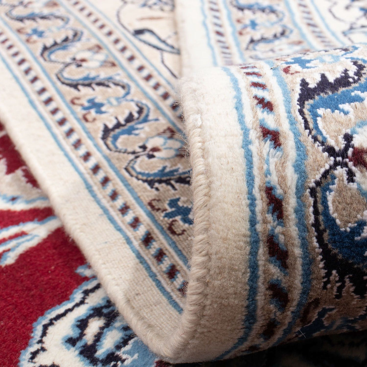 Alfombra persa - Nain - 318 x 246 cm - rojo oscuro