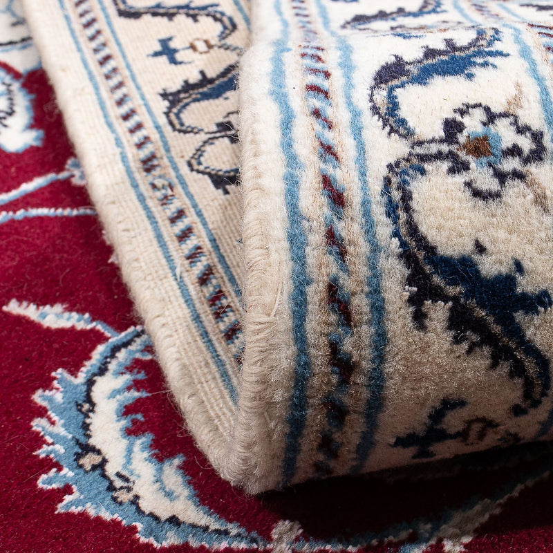 Alfombra persa - Nain - 250 x 200 cm - rojo oscuro